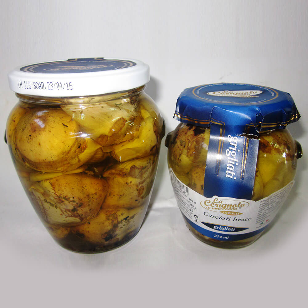 Carciofi grigliati - Grilled seasoned artichokes